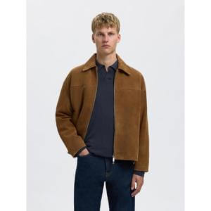 Selected Homme Navy Merino Wool Polo Shirt